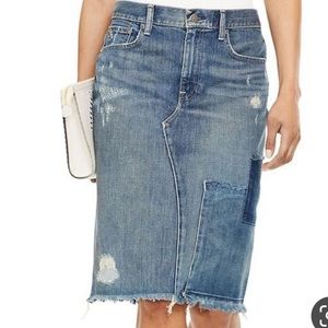 Polo Ralph Lauren Patchwork Denim Skirt S